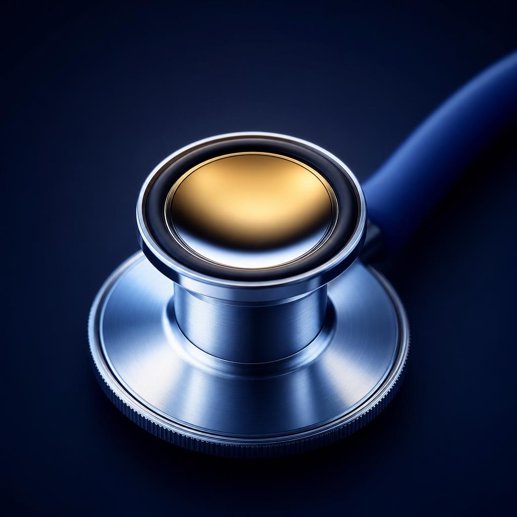 Longevity clinic consultation room with diagnostic equipment.