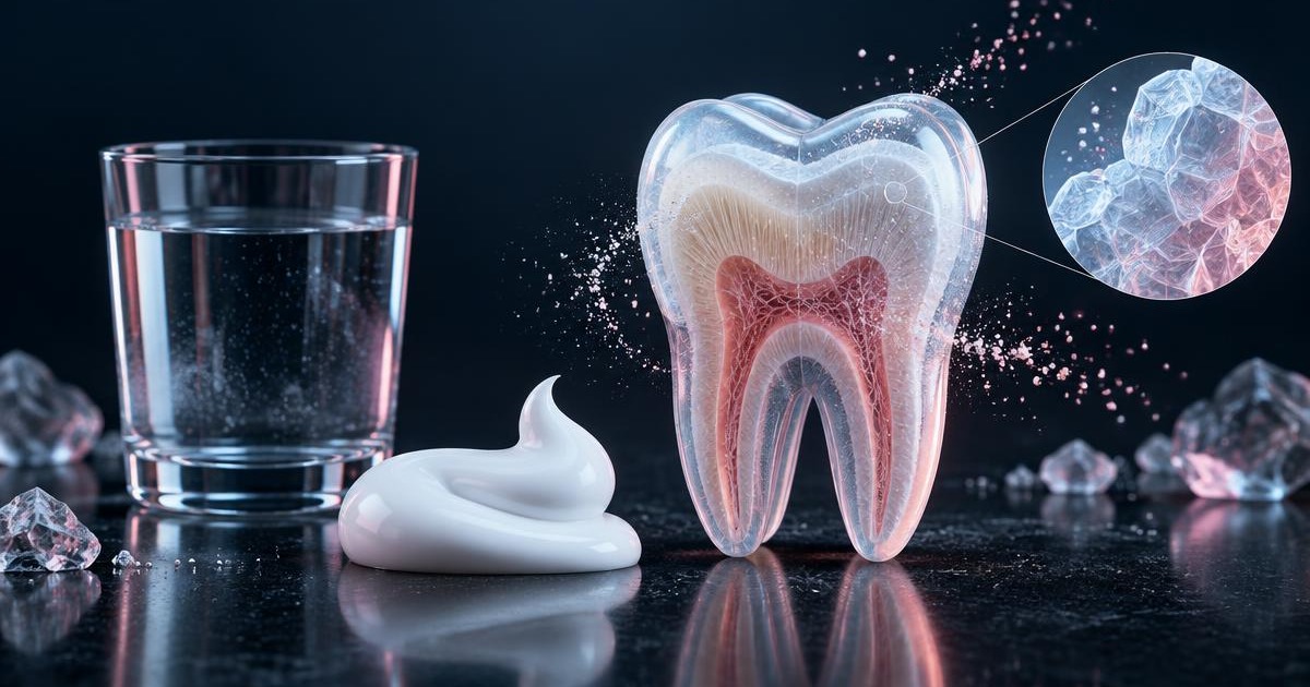 Fluoride toothpaste, drinking water and tooth enamel